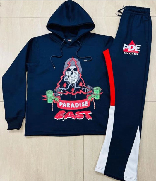 PDE Hoodie & Flare Pants Set