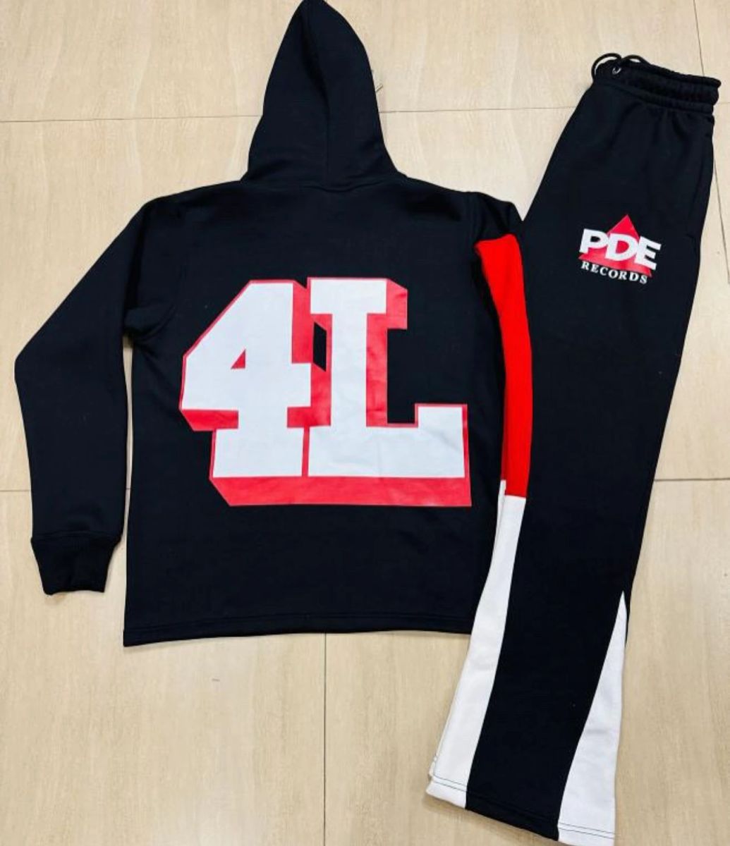 PDE Hoodie & Flare Pants Set, detail